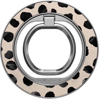 Burga Magnetic Ring Holder Silver Almond Latte Burga Magnetic Ring Holder Silver Almond Latte
