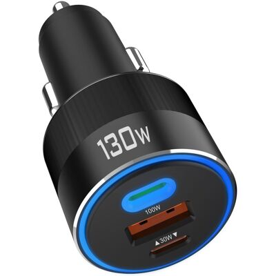 Choetech 130W Ultra Charge Three Ports Car Charger Choetech 130W Ultra Charge Three Ports Car Charger