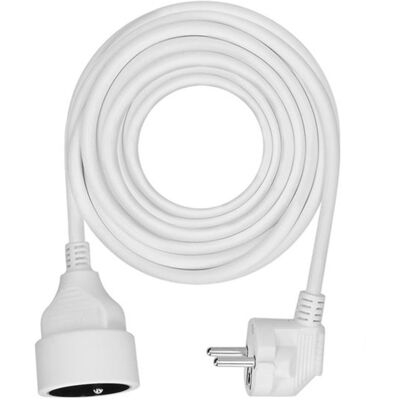 Bílý prodlužovací kabel Solight - 7m, 230V/10A, 1 zásuvka Bílý prodlužovací kabel Solight - 7m, 230V/10A, 1 zásuvka