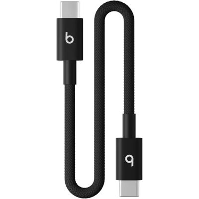 Apple Beats USB-C to USB-C Woven Short Cable (20cm) - Bolt Black Apple Beats USB-C to USB-C Woven Short Cable (20cm) - Bolt Black