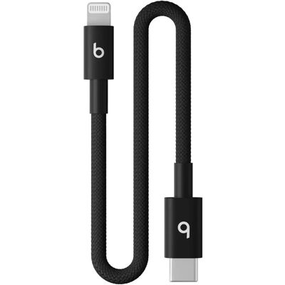 Apple Beats USB-C to Lightning Woven Short Cable (20cm) - Bolt Black Apple Beats USB-C to Lightning Woven Short Cable (20cm) - Bolt Black