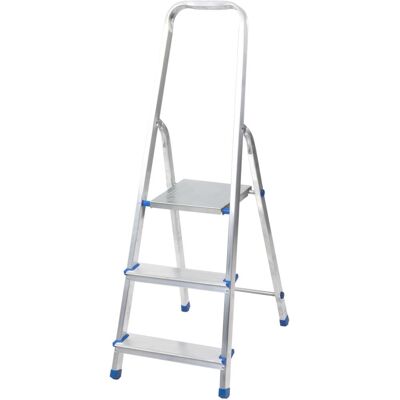 J.A.D. TOOLS Schůdky jednostranné hliníkové s madlem, 3 příčky J.A.D. TOOLS Schůdky jednostranné hliníkové s madlem, 3 příčky