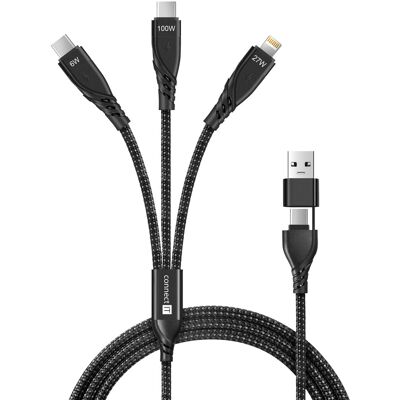 CONNECT IT Wirez 6in1, černý CONNECT IT Wirez 6in1, černý