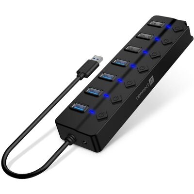 CONNECT IT Mighty Switch 2, černá CONNECT IT Mighty Switch 2, černá