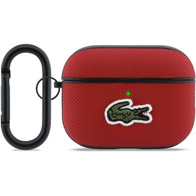 Lacoste Petit Pique Croc Logo Patch Pouzdro pro AirPods Pro 3 Red Lacoste Petit Pique Croc Logo Patch Pouzdro pro AirPods Pro 3 Red