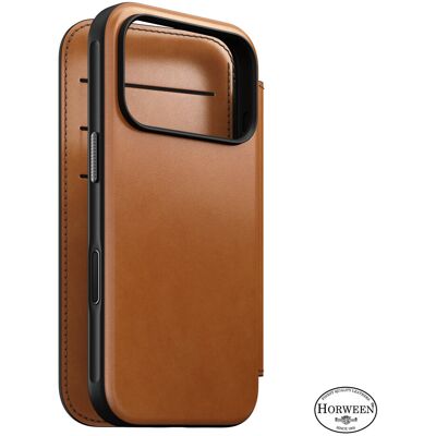 Nomad Modern Leather Folio Saddle (Horween) iPhone 18 Pro/17 Pro Nomad Modern Leather Folio Saddle (Horween) iPhone 18 Pro/17 Pro