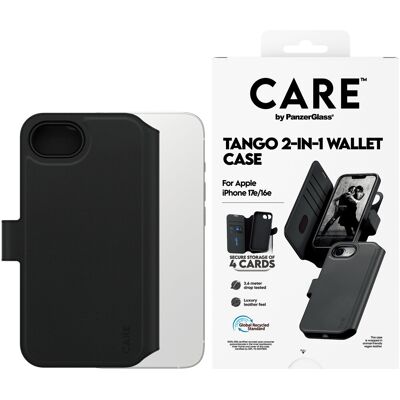 PanzerGlass CARE pouzdro Apple iPhone 17e/16e Tango 2v1 Wallet MagSafe PanzerGlass CARE pouzdro Apple iPhone 17e/16e Tango 2v1 Wallet MagSafe
