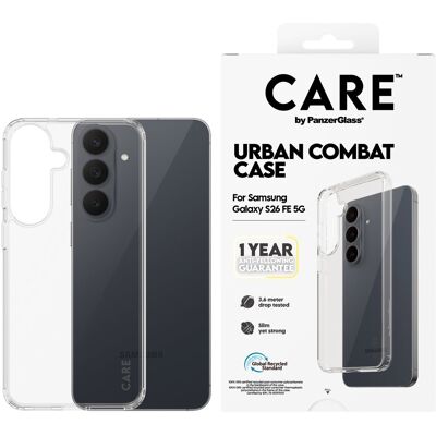 PanzerGlass CARE kryt Samsung Galaxy S26 FE 5G Urban čirý s roční zárukou proti žloutnutí PanzerGlass CARE kryt Samsung Galaxy S26 FE 5G Urban čirý s roční zárukou proti žloutnutí
