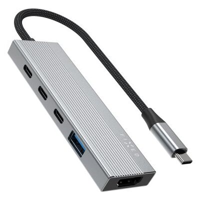 FIXED HUB Core 5v1 USB-C pro notebooky a tablety 100W PD 3.0 space gray FIXED HUB Core 5v1 USB-C pro notebooky a tablety 100W PD 3.0 space gray