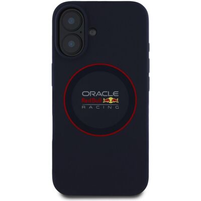 Pevný silikonový kryt Red Bull pro iPhone 16 Plus - Modrý Pevný silikonový kryt Red Bull pro iPhone 16 Plus - Modrý