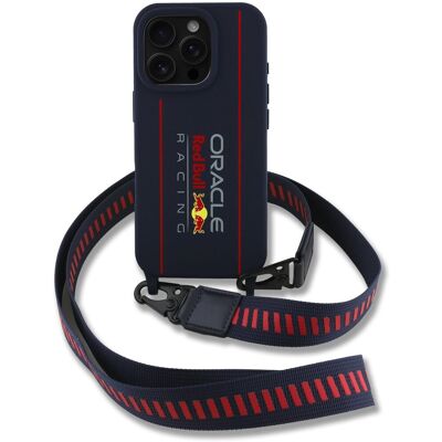 Red Bull Silicone Vertical Logo MagSafe Zadní Kryt + Crossbody Popruh pro iPhone 16 Pro Max Navy Red Bull Silicone Vertical Logo MagSafe Zadní Kryt + Crossbody Popruh pro iPhone 16 Pro Max Navy
