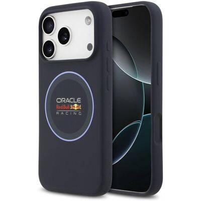 Red Bull Silicone Blue Ring MagSafe Zadní Kryt pro iPhone 17 Pro Navy Red Bull Silicone Blue Ring MagSafe Zadní Kryt pro iPhone 17 Pro Navy