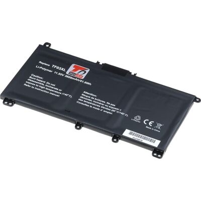 T6 Power pro notebook Hewlett Packard TPN-Q191, Li-Poly, 11,55 V, 3600 mAh (41 Wh), černá T6 Power pro notebook Hewlett Packard TPN-Q191, Li-Poly, 11,55 V, 3600 mAh (41 Wh), černá
