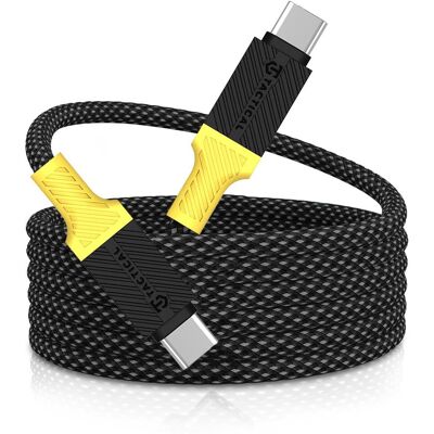 Tactical MagRope USB-C/USB-C 1m Black/Yellow Tactical MagRope USB-C/USB-C 1m Black/Yellow