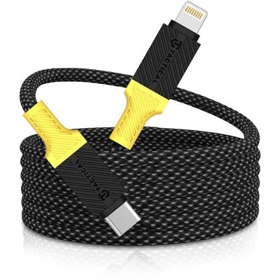 Tactical MagRope USB-C/Lightning 1m Black/Yellow Tactical MagRope USB-C/Lightning 1m Black/Yellow