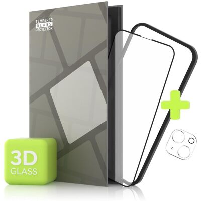 Tempered Glass Protector pro iPhone 13 mini, 3D + sklo na kameru + instalační rámeček (Case Friendly Tempered Glass Protector pro iPhone 13 mini, 3D + sklo na kameru + instalační rámeček (Case Friendly