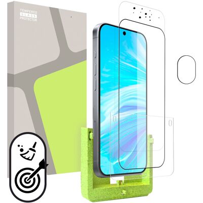 Tempered Glass Protector pro Google Pixel 9a (SAMOINSTALAČNÍ APLIKÁTOR) + sklo na kameru Tempered Glass Protector pro Google Pixel 9a (SAMOINSTALAČNÍ APLIKÁTOR) + sklo na kameru