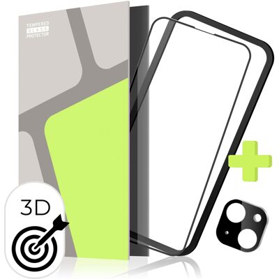 Tempered Glass Protector pro iPhone 15 + sklo na kameru + instalační rámeček (Case Friendly) Tempered Glass Protector pro iPhone 15 + sklo na kameru + instalační rámeček (Case Friendly)