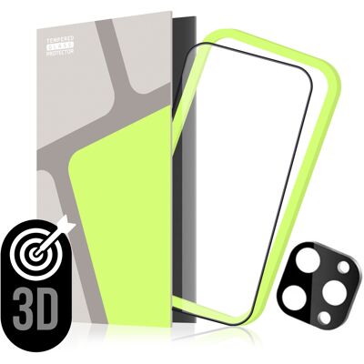 Tempered Glass Protector 3D pro iPhone 16 Pro + sklo na kameru + aplikátor (Case Friendly) Tempered Glass Protector 3D pro iPhone 16 Pro + sklo na kameru + aplikátor (Case Friendly)