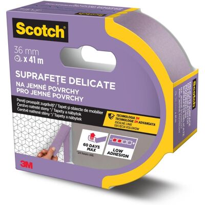 3M Scotch™ univerzální maskovací páska 36 mm × 41 m, provedení 2080 - na jemné povrchy 3M Scotch™ univerzální maskovací páska 36 mm × 41 m, provedení 2080 - na jemné povrchy