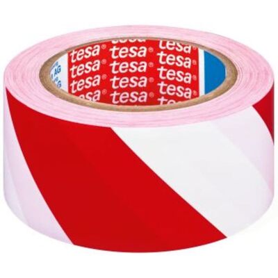 TESA vyznačovací 33m x 50mm červeno/bílá TESA vyznačovací 33m x 50mm červeno/bílá