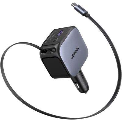 UGREEN 145W Fast Car Charger with Retractable Cable UGREEN 145W Fast Car Charger with Retractable Cable