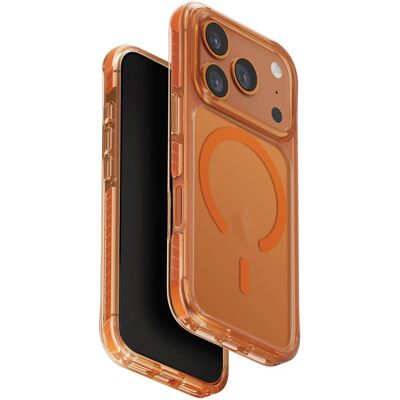 UNIQ Combat MagClick charging na iPhone 17 Pro, Volt orange UNIQ Combat MagClick charging na iPhone 17 Pro, Volt orange
