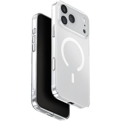 UNIQ Airsuit MagClick charging na iPhone 17 Pro Max, Glossy clear/white UNIQ Airsuit MagClick charging na iPhone 17 Pro Max, Glossy clear/white