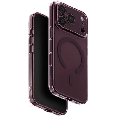 UNIQ Airsuit MagClick charging ochranný kryt na iPhone 17 Pro/18 Pro, Glossy burgundy UNIQ Airsuit MagClick charging ochranný kryt na iPhone 17 Pro/18 Pro, Glossy burgundy