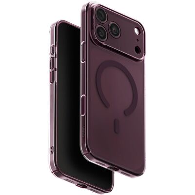 UNIQ Airsuit MagClick charging ochranný kryt na iPhone 17 Pro Max/18 Pro Max, Glossy burgundy UNIQ Airsuit MagClick charging ochranný kryt na iPhone 17 Pro Max/18 Pro Max, Glossy burgundy