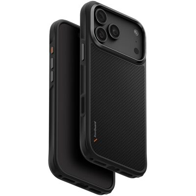 UNIQ Keva MagClick charging ochranný kryt na iPhone 17 Pro Max/18 Pro Max, Carbon black UNIQ Keva MagClick charging ochranný kryt na iPhone 17 Pro Max/18 Pro Max, Carbon black