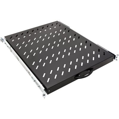 Value 19'' police 1U, výsuvná, 565 mm, max. 25 kg, černá Value 19'' police 1U, výsuvná, 565 mm, max. 25 kg, černá