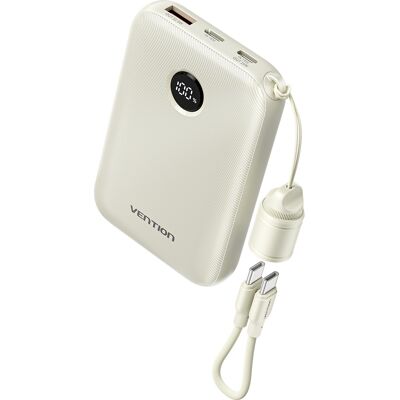 Vention 10000mAh Power Bank (USB-C + USB-C/USB-C/USB-A) 22.5W Beige (CCC certified) Vention 10000mAh Power Bank (USB-C + USB-C/USB-C/USB-A) 22.5W Beige (CCC certified)