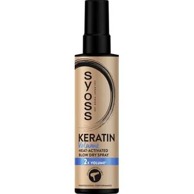 Syoss Keratin Volume vlasový sprej - Ochrana proti teplu a objem Syoss Keratin Volume vlasový sprej - Ochrana proti teplu a objem
