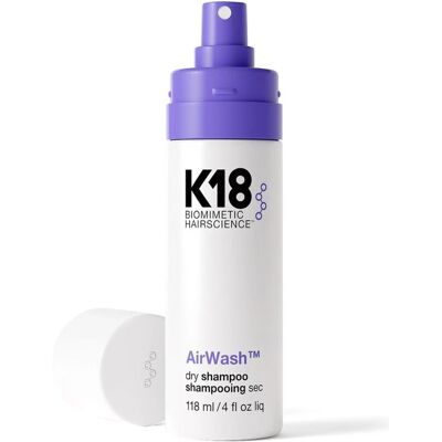 K18 Airwash Suchý Šampon - Kontrola Oleje a Zápachu - 118ml K18 Airwash Suchý Šampon - Kontrola Oleje a Zápachu - 118ml