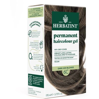 HERBATINT 6C tmavá popelavá blond 170 ml HERBATINT 6C tmavá popelavá blond 170 ml