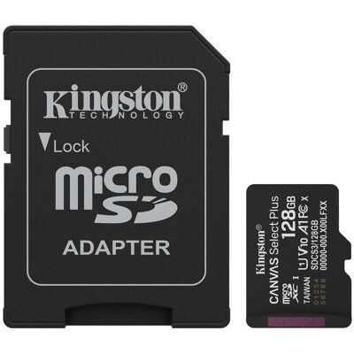 Kingston MicroSDXC 128GB Canvas Select Plus Gen 3 + SD adaptér Kingston MicroSDXC 128GB Canvas Select Plus Gen 3 + SD adaptér