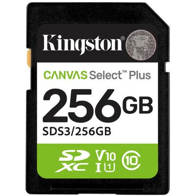 Kingston SDXC 256GB Canvas Select Plus Gen 3 Kingston SDXC 256GB Canvas Select Plus Gen 3