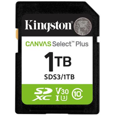 Kingston SDXC 1TB Canvas Select Plus Gen 3 Kingston SDXC 1TB Canvas Select Plus Gen 3