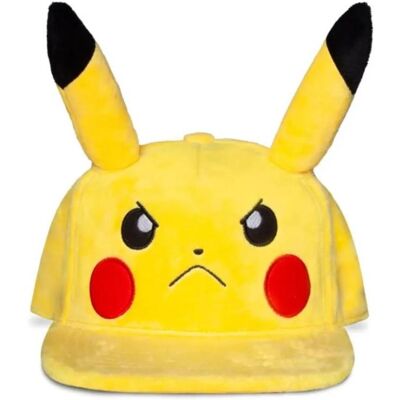 DIFUZED Pokémon: Angry Pikachu - snapback kšiltovka s ušima DIFUZED Pokémon: Angry Pikachu - snapback kšiltovka s ušima