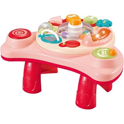 Aga4Kids Dětský interaktivní stoleček růžový Aga4Kids Dětský interaktivní stoleček růžový