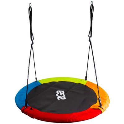 Aga Závěsný houpací kruh 110 cm čtyřbarevný Aga Závěsný houpací kruh 110 cm čtyřbarevný