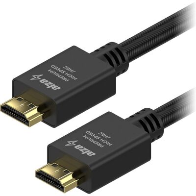 AlzaPower AluCore Premium HDMI 2.0 High Speed 4K 2m černý AlzaPower AluCore Premium HDMI 2.0 High Speed 4K 2m černý