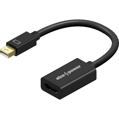 AlzaPower Core Mini DisplayPort (M) to HDMI (F) 4K 30Hz černý AlzaPower Core Mini DisplayPort (M) to HDMI (F) 4K 30Hz černý