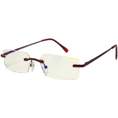 GLASSA Blue Light Blocking Glasses PCG 06, dioptrie: +2.50 červená GLASSA Blue Light Blocking Glasses PCG 06, dioptrie: +2.50 červená