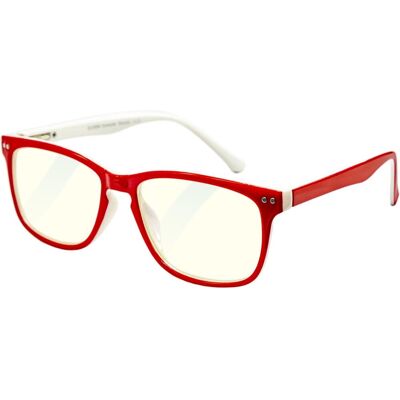 GLASSA Blue Light Blocking Glasses PCG 07, dioptrie: +4.00 červená GLASSA Blue Light Blocking Glasses PCG 07, dioptrie: +4.00 červená