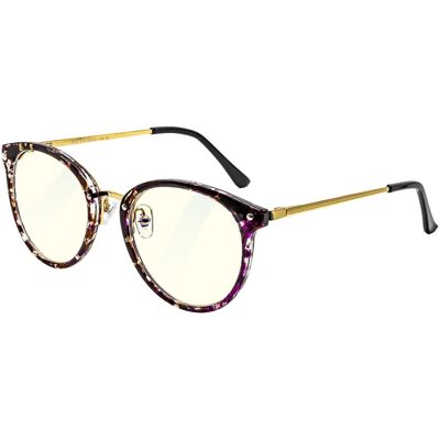 GLASSA Blue Light Blocking Glasses PCG 010, dioptrie +4,00 vínovo zlatá GLASSA Blue Light Blocking Glasses PCG 010, dioptrie +4,00 vínovo zlatá