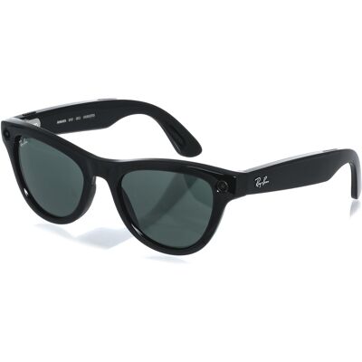Meta RAY-BAN Meta Skyler (Standard) Smart Glasses (Gen 2) - Shiny Black, G15 Green Meta RAY-BAN Meta Skyler (Standard) Smart Glasses (Gen 2) - Shiny Black, G15 Green