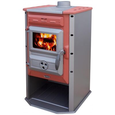 Tim Sistem Magic Stove ECO, 6.9 kW, vývod - horní, 120 mm, na tuhé palivo, bez výměníku , červené Tim Sistem Magic Stove ECO, 6.9 kW, vývod - horní, 120 mm, na tuhé palivo, bez výměníku , červené