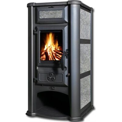 Tim Sistem Lederata ECO, 8.1 kW, vývod - horní, 120 mm, na tuhé palivo, bez výměníku , šedé Tim Sistem Lederata ECO, 8.1 kW, vývod - horní, 120 mm, na tuhé palivo, bez výměníku , šedé